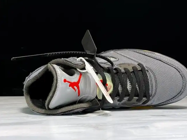 Rep TBK 5 Jordan Off-White Air CT8480-001 Black x 0623